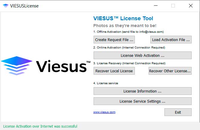 Web activation success message